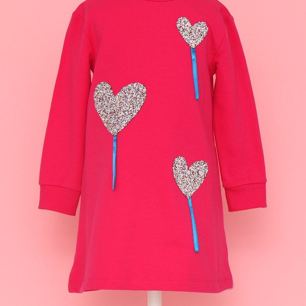 Agatha Ruiz De La Prada hearted pink  dress NWT - Picture 2 of 4